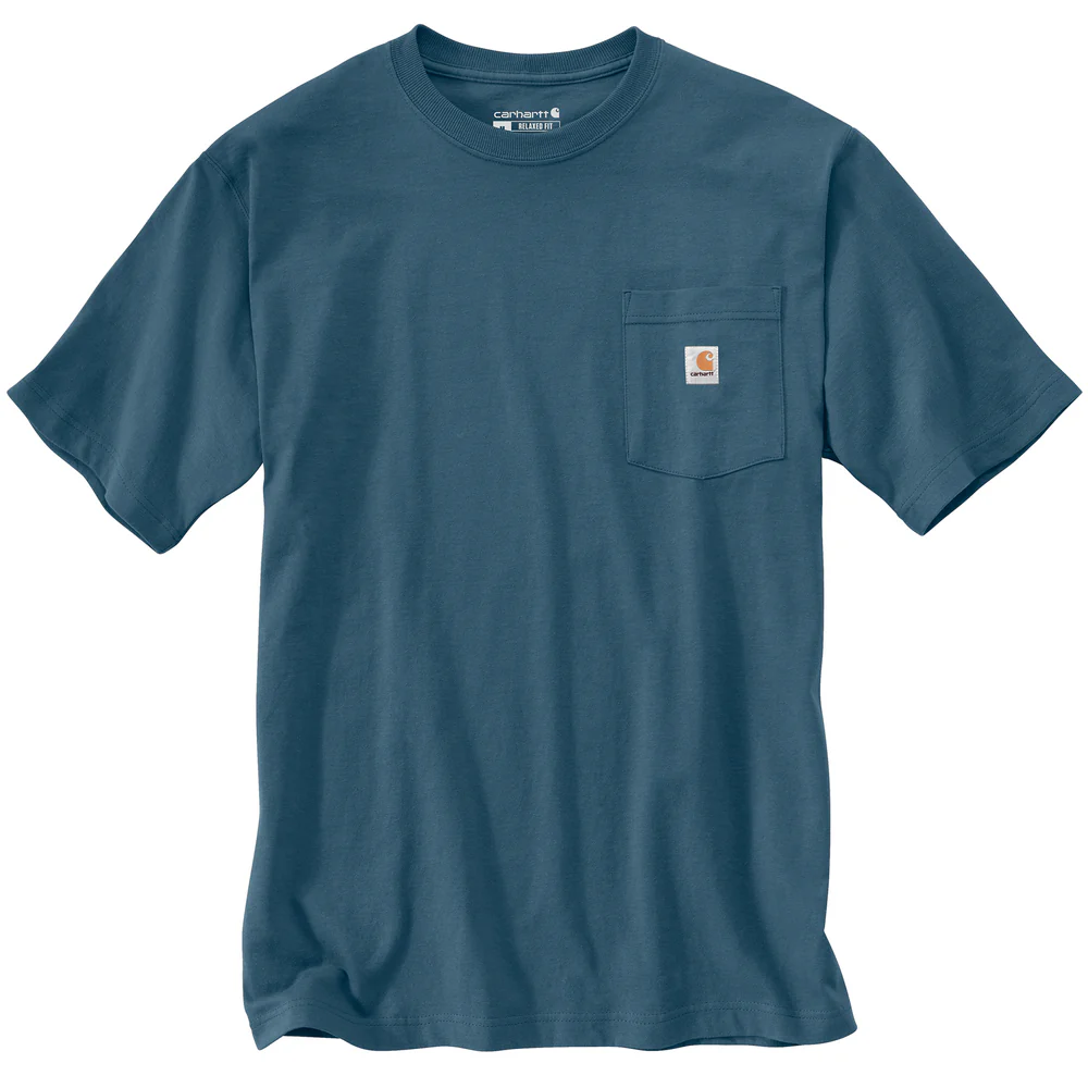 Relaxed Fit Lightweight Short-Sleeve Eagle Graphic T-Shirt - HK8-Storm Blue | Carhartt 107211 - Image 2