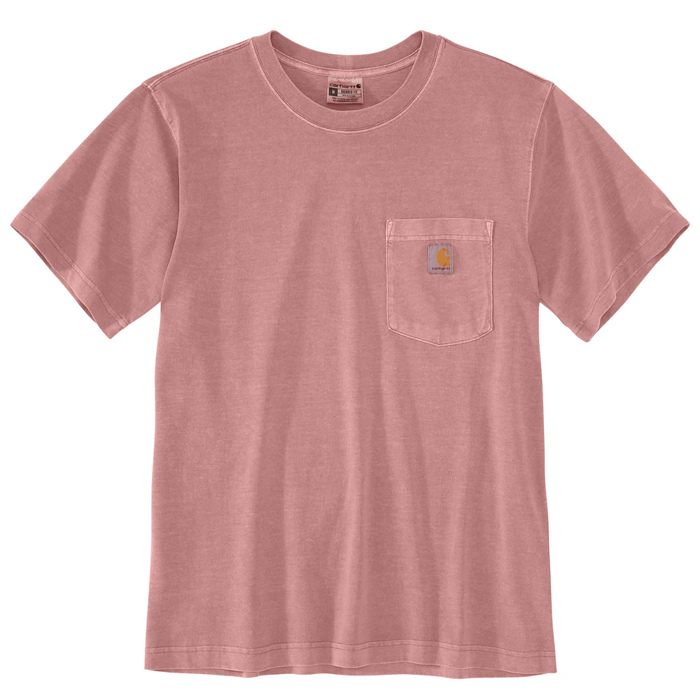 Relaxed Fit Lightweight Short-Sleeve Garment Dyed Pocket T-Shirt - P54-Rose Tint | Carhartt 106252 - Image 2