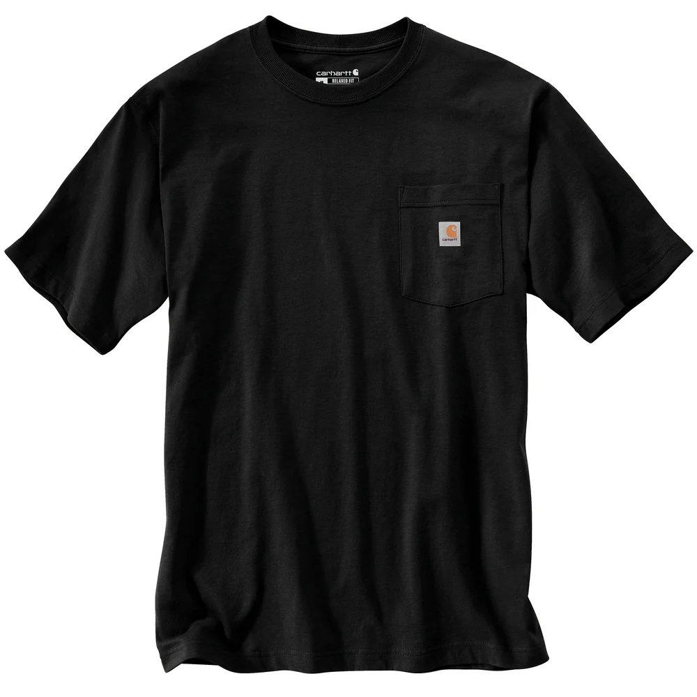 Relaxed Fit Lightweight Short-Sleeve Pocket Built Graphic T-Shirt - N04-Black | Carhartt 106771 - Image 2