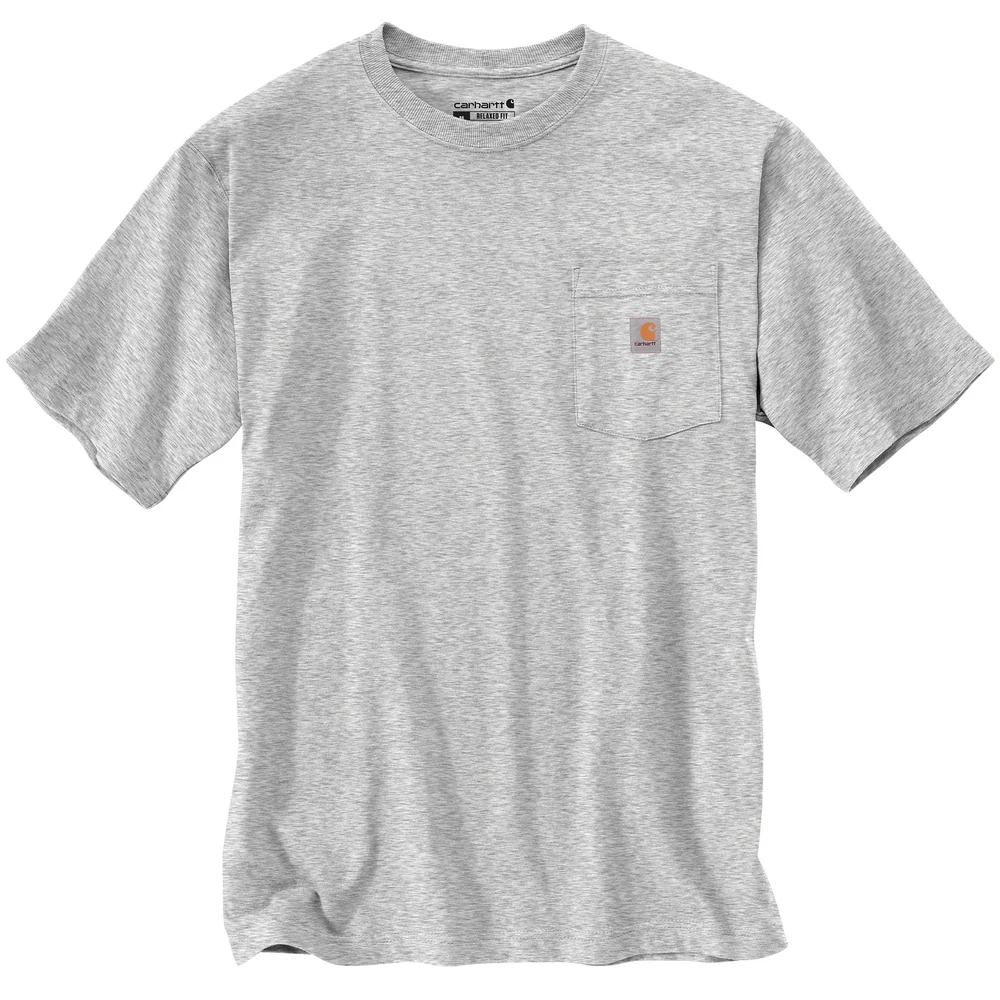 Relaxed Fit Lightweight Short-Sleeve Pocket C Graphic T-Shirt - HGY-Heather Grey | Carhartt 106760 - Image 2