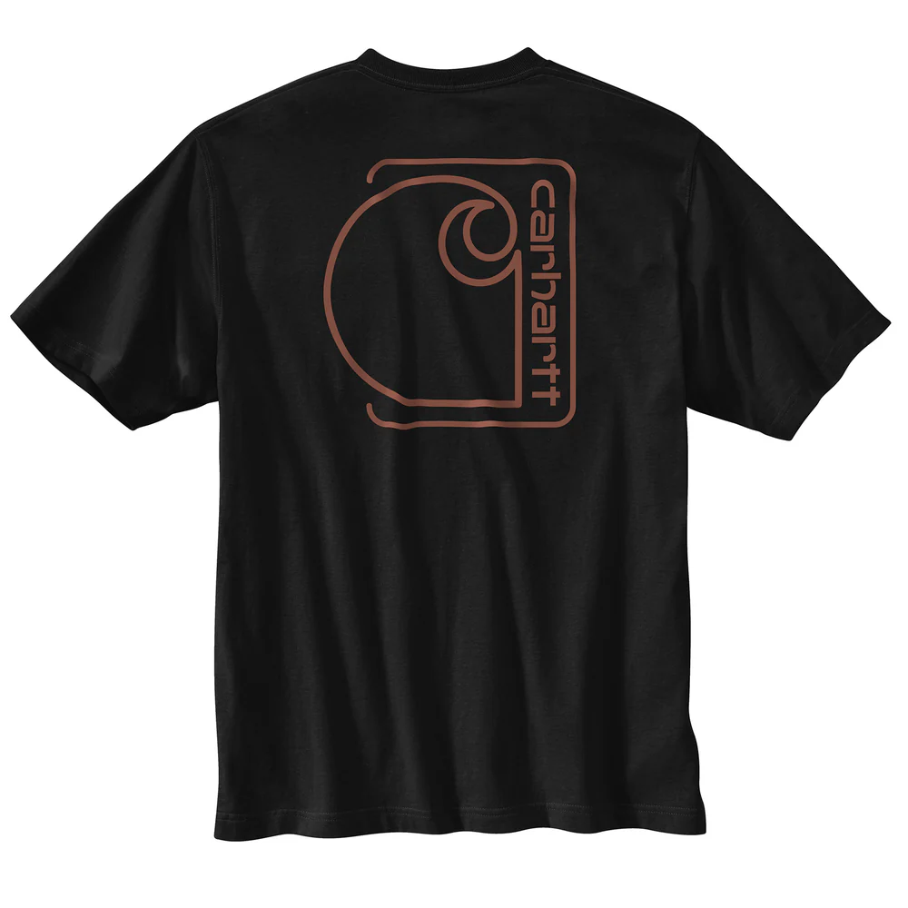 Relaxed Fit Lightweight Short-Sleeve Pocket C Graphic T-Shirt - N04-Black | Carhartt 106760