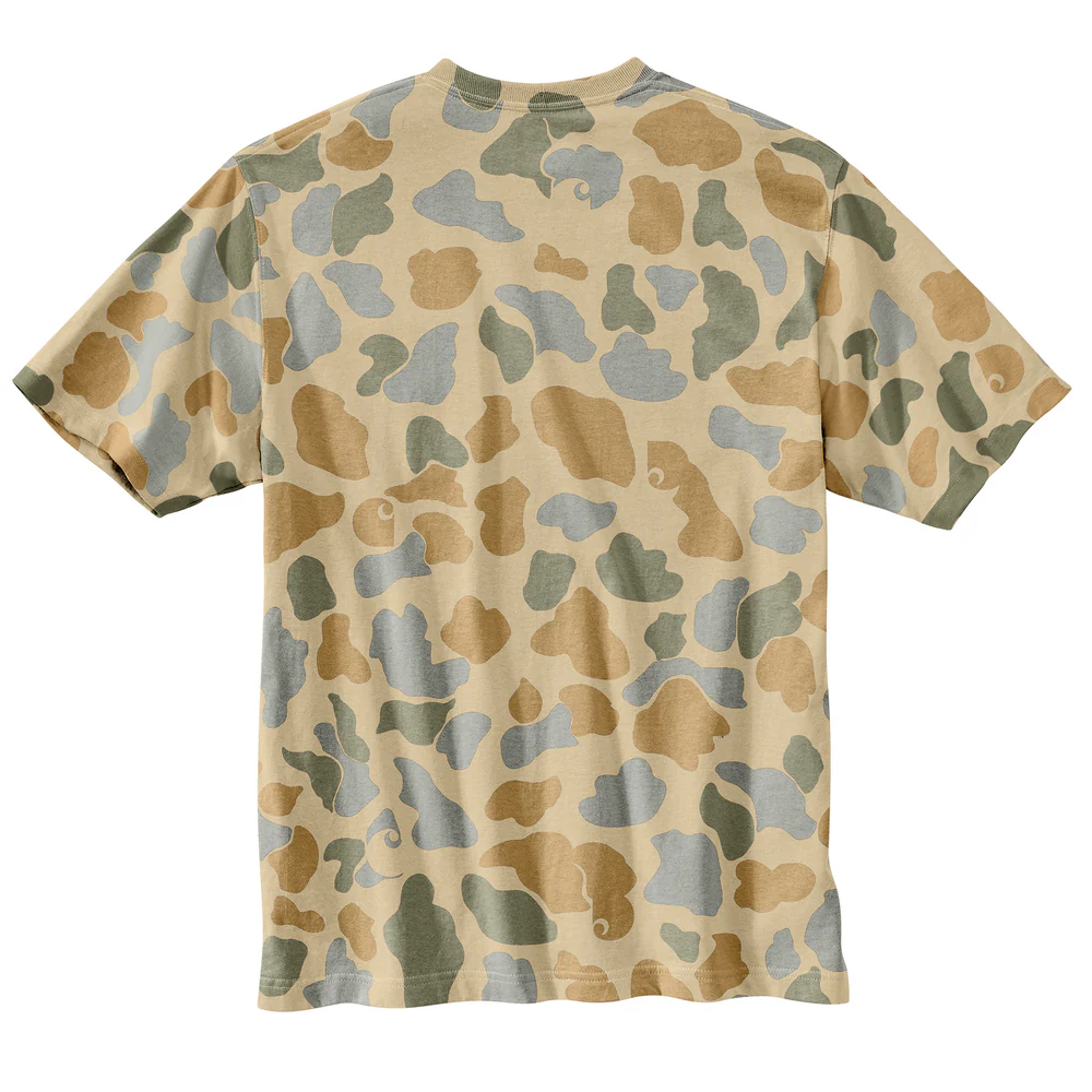 Relaxed Fit Lightweight Short-Sleeve Pocket Camo Logo Graphic T-Shirt - A41-Beach Signature Camo | Carhartt 106894