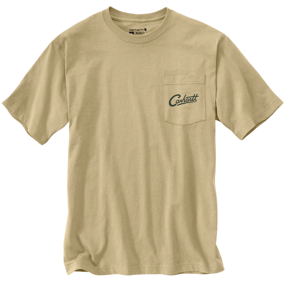 Relaxed Fit Lightweight Short-Sleeve Pocket Dog Graphic T-Shirt - A33-Beach | Carhartt 106778 - Image 2