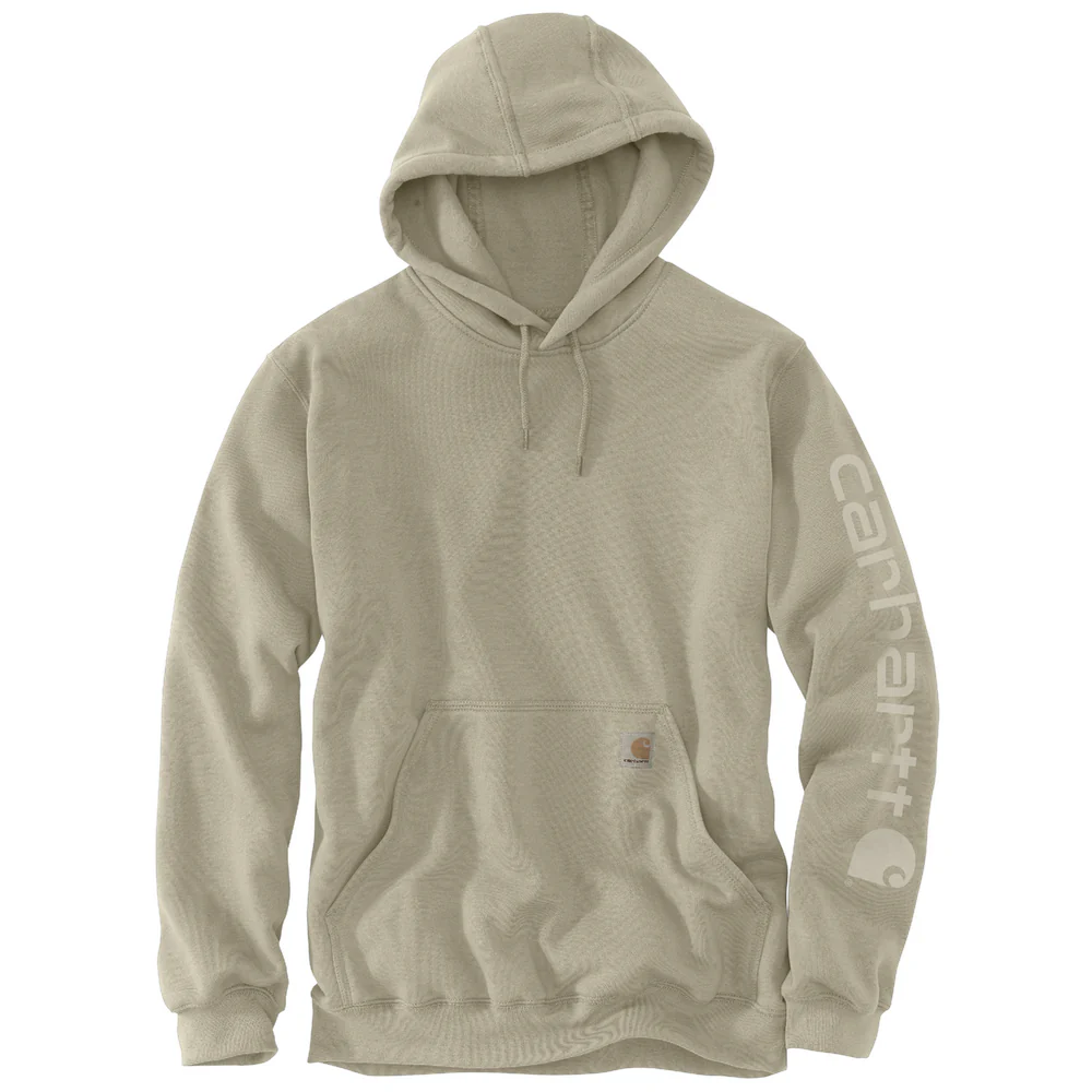 Relaxed Fit Midweight Garment Dyed French Terry Graphic Sweatshirt - E00-Greige | Carhartt 106253