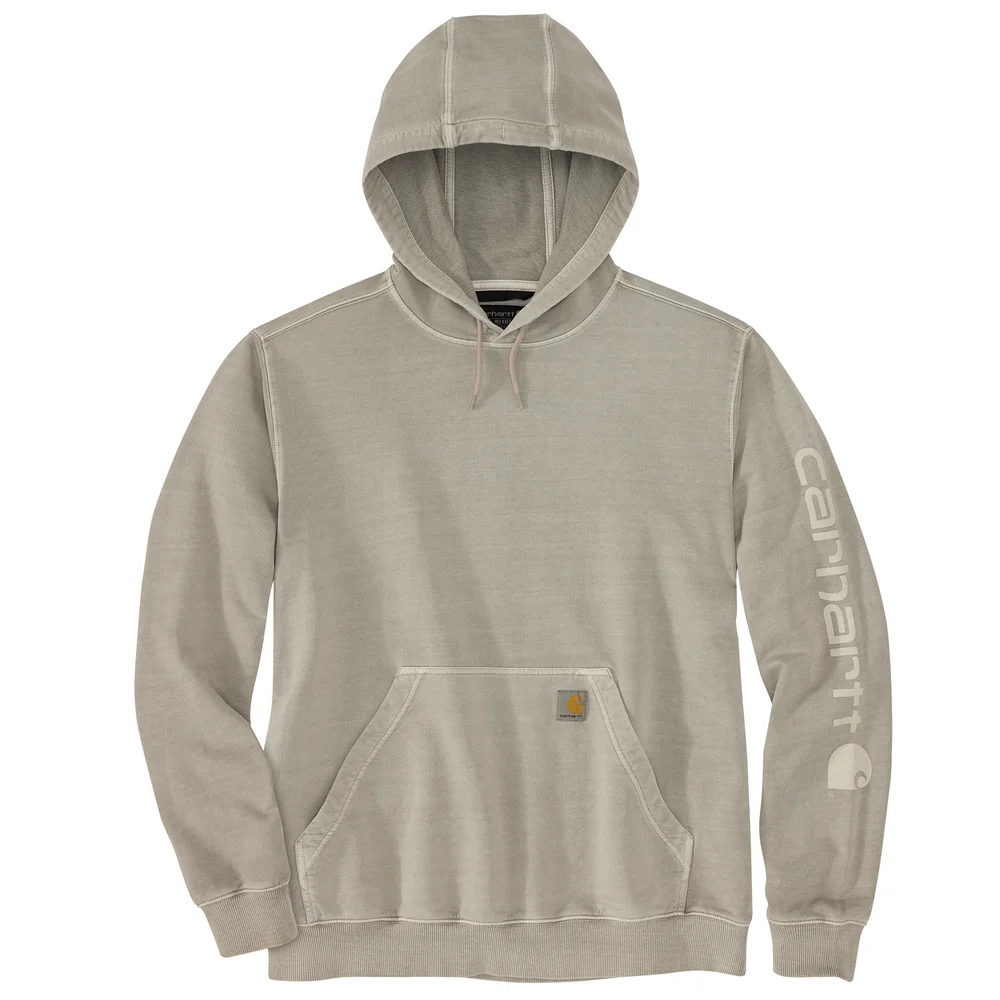 Relaxed Fit Midweight Garment Dyed French Terry Graphic Sweatshirt - E00-Greige | Carhartt 106253 - Image 2