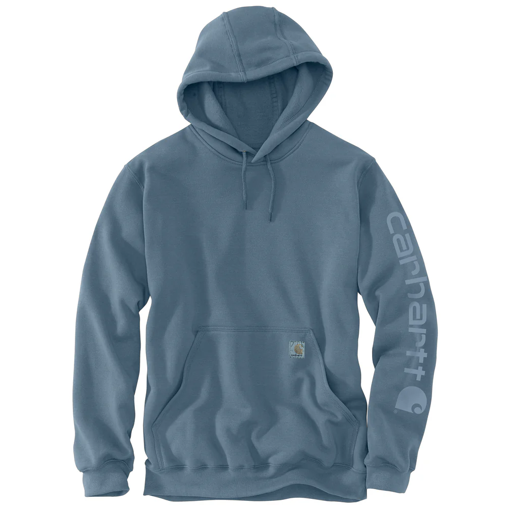 Relaxed Fit Midweight Garment Dyed French Terry Graphic Sweatshirt - HG7-Thundercloud | Carhartt 106253