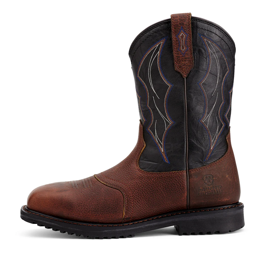 RIGTEK WIDE SQUARE COMPOSITE TOE WATERPROOF BOOT - 200-Brown | Ariat 10012932 - Image 2