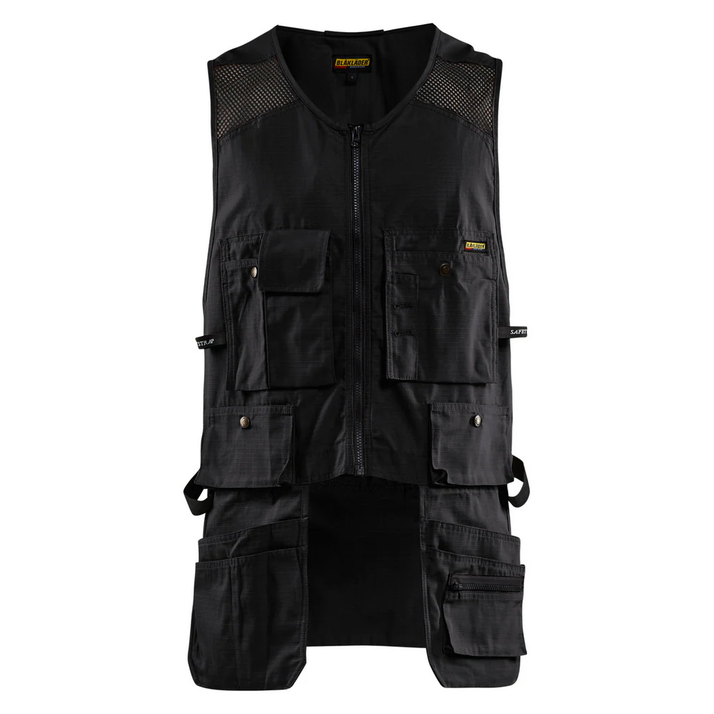 RIP STOP KANGAROO MESH VEST - 9900-Black | Blaklader 31151330