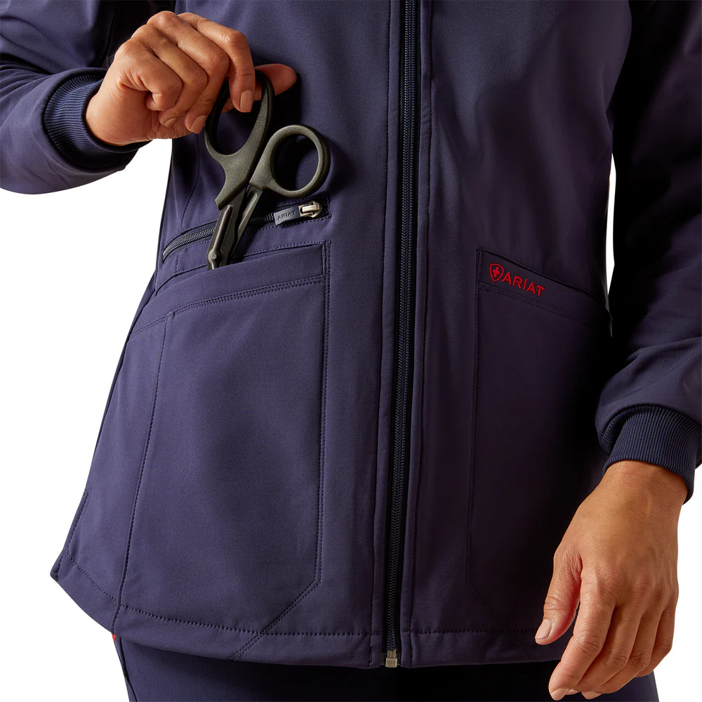 Rosalyn Utility Scrub Jacket - 410-Navy | Ariat 10041867 - Image 2