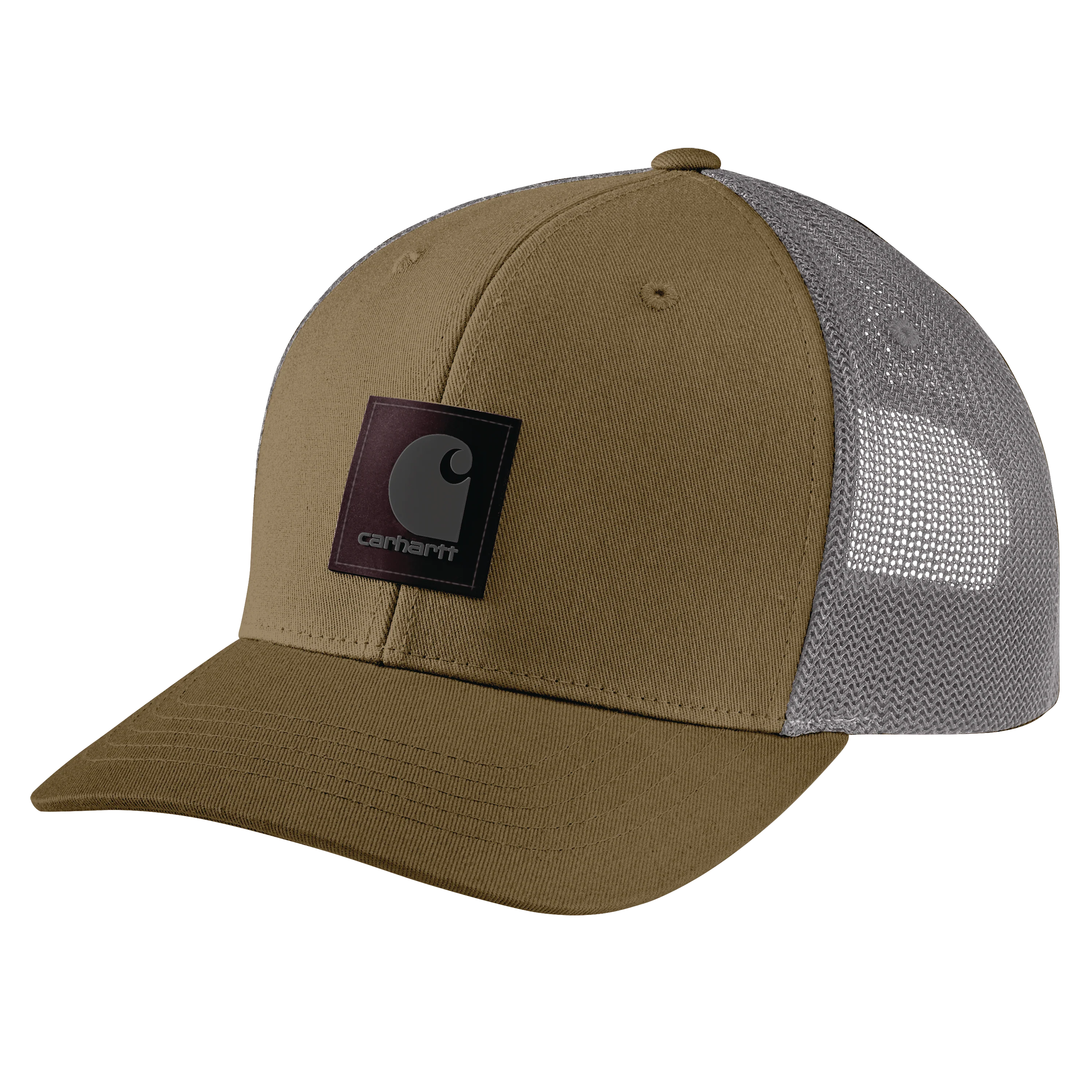 Rugged Flex™ Twill Mesh-Back Logo Patch Cap - 253-Dark Khaki | Carhartt 105216