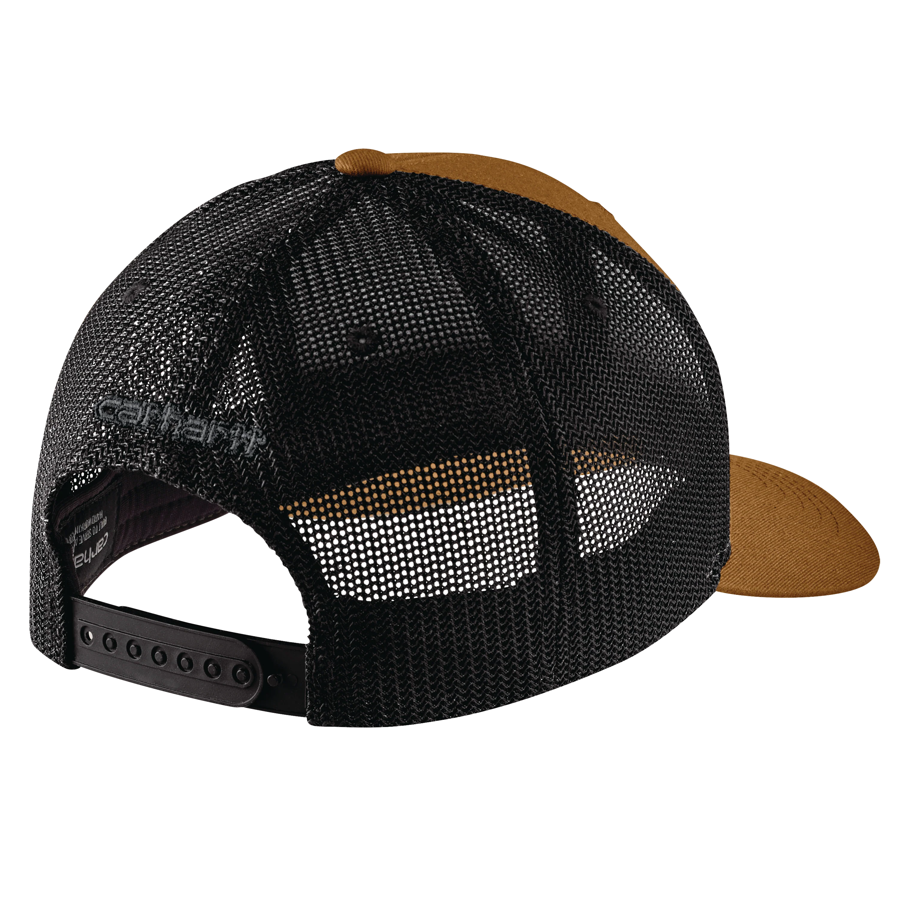 Rugged Flex™ Twill Mesh-Back Logo Patch Cap - B47-Carhartt Brown/Black | Carhartt 105216 - Image 2