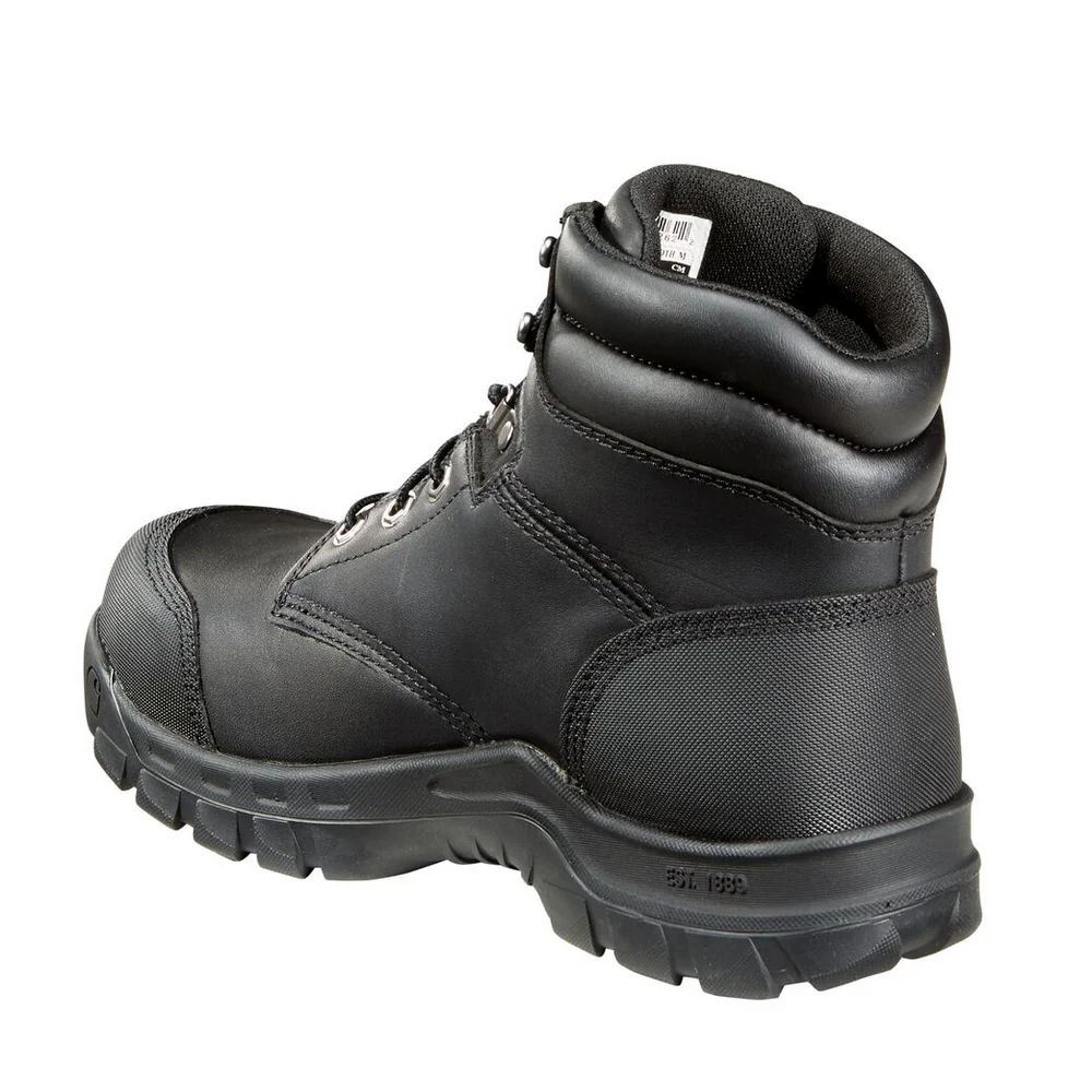 RUGGED FLEX 6-INCH BLACK COMPOSITE TOE BOOT - BLK-Black Oil Tanned | Carhartt CMF6371 - Image 4