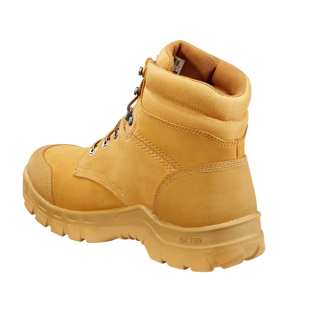 RUGGED FLEX 6-INCH NON-SAFETY TOE WORK BOOT - WHT-Wheat Nubuck | Carhartt CMF6056 - Image 4