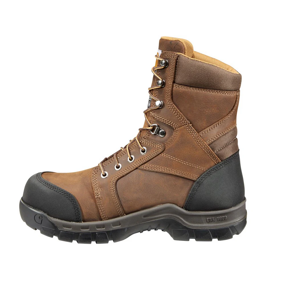 RUGGED FLEX 8-INCH INSULATED COMPOSITE TOE BOOT - DKBRN-Dk Brown Oil Tanned | Carhartt CMF8389 - Image 3