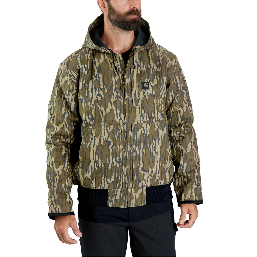 Rugged Flex® Duck Loose Fit Insulated Camo Active Jac - G47-Mossy Oak Bottomland Camo | Carhartt 106098 - Image 4