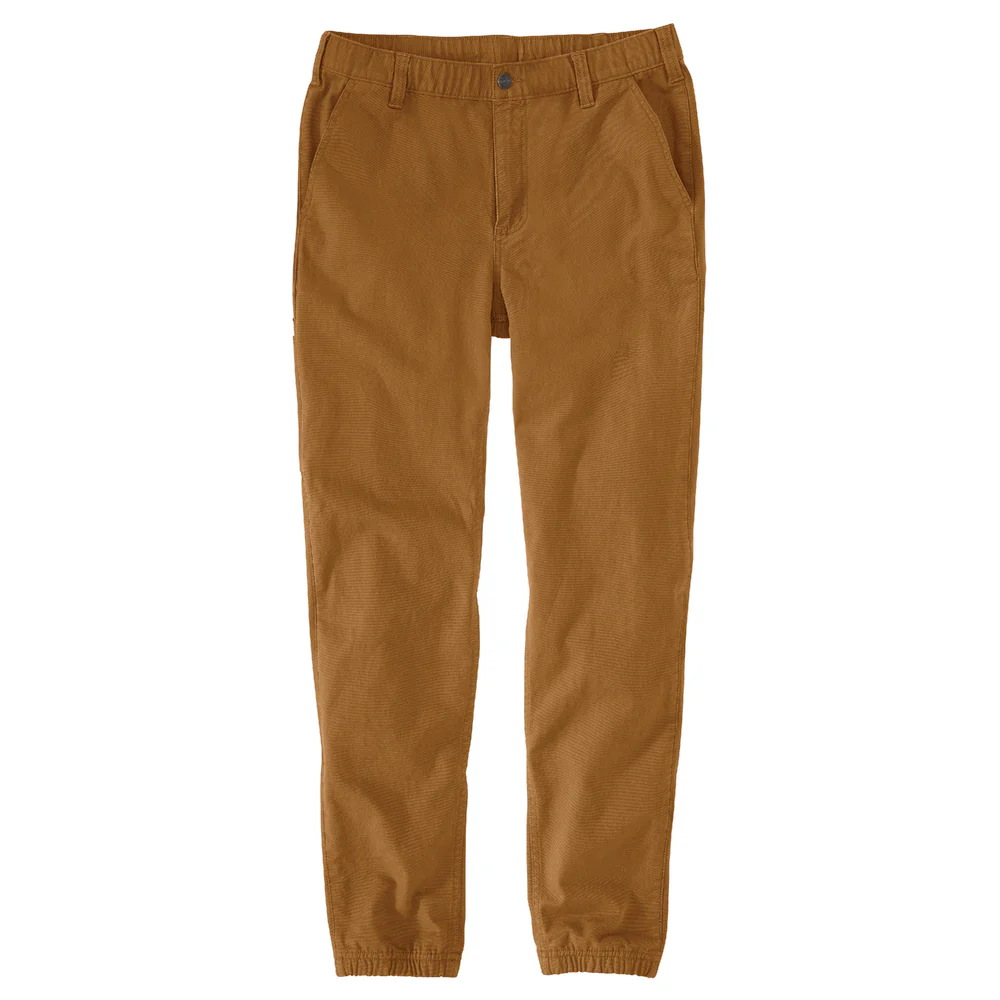 Rugged Flex® Relaxed Fit Canvas Jogger Pant - BRN-Carhartt Brown | Carhartt 106889 - Image 2