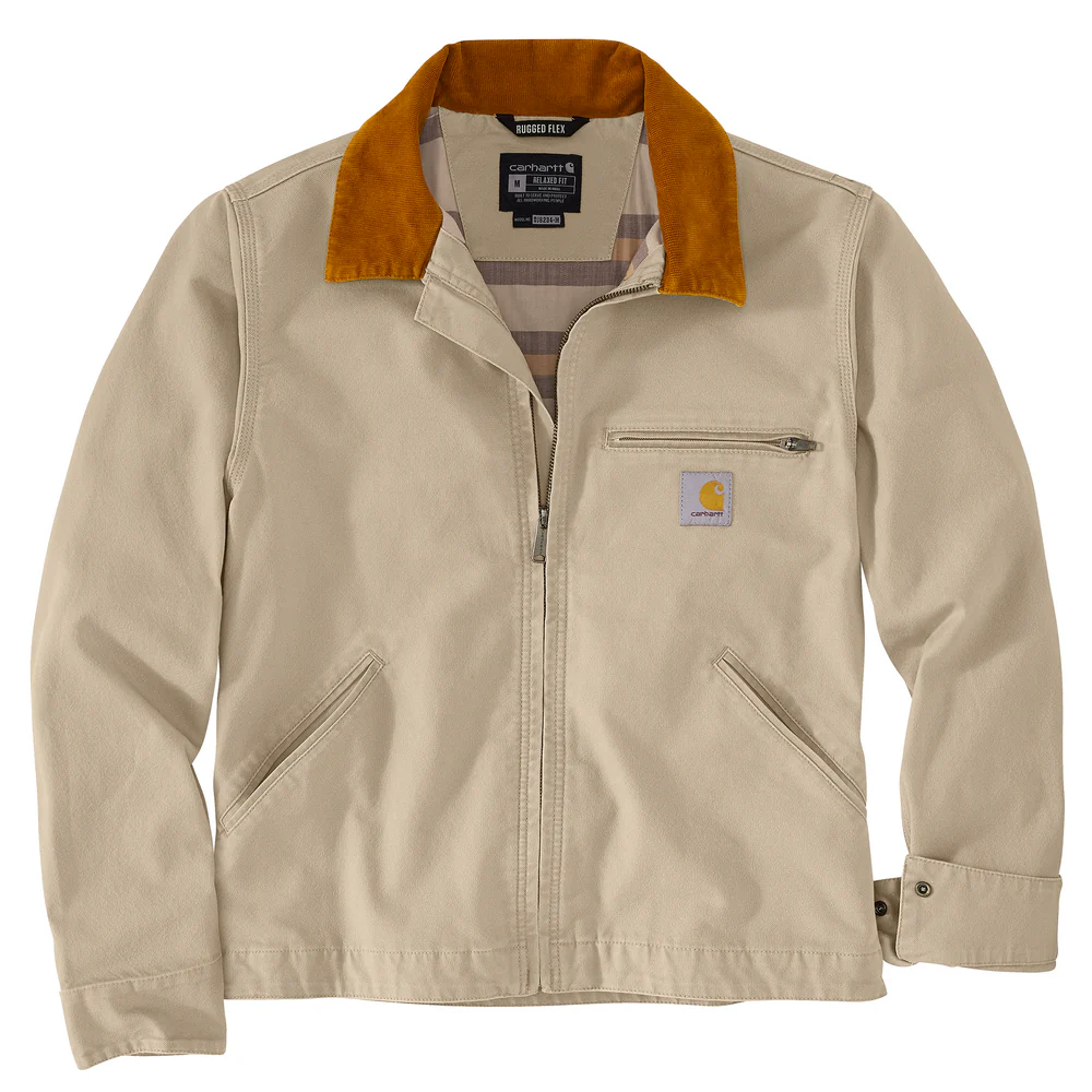 Rugged Flex® Relaxed Fit Duck Detroit Jacket - B73-Sand Dune | Carhartt 106234