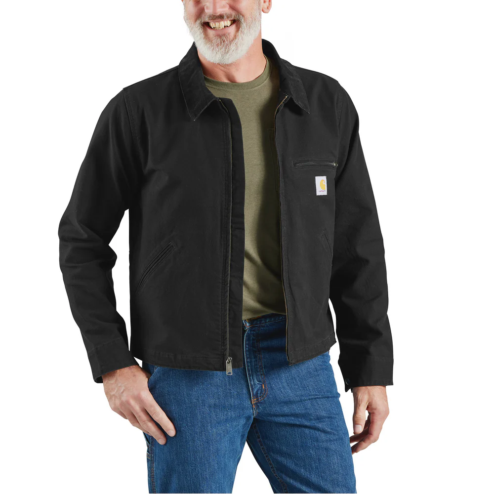 Rugged Flex® Relaxed Fit Duck Detroit Jacket - N04-Black | Carhartt 106234 - Image 2