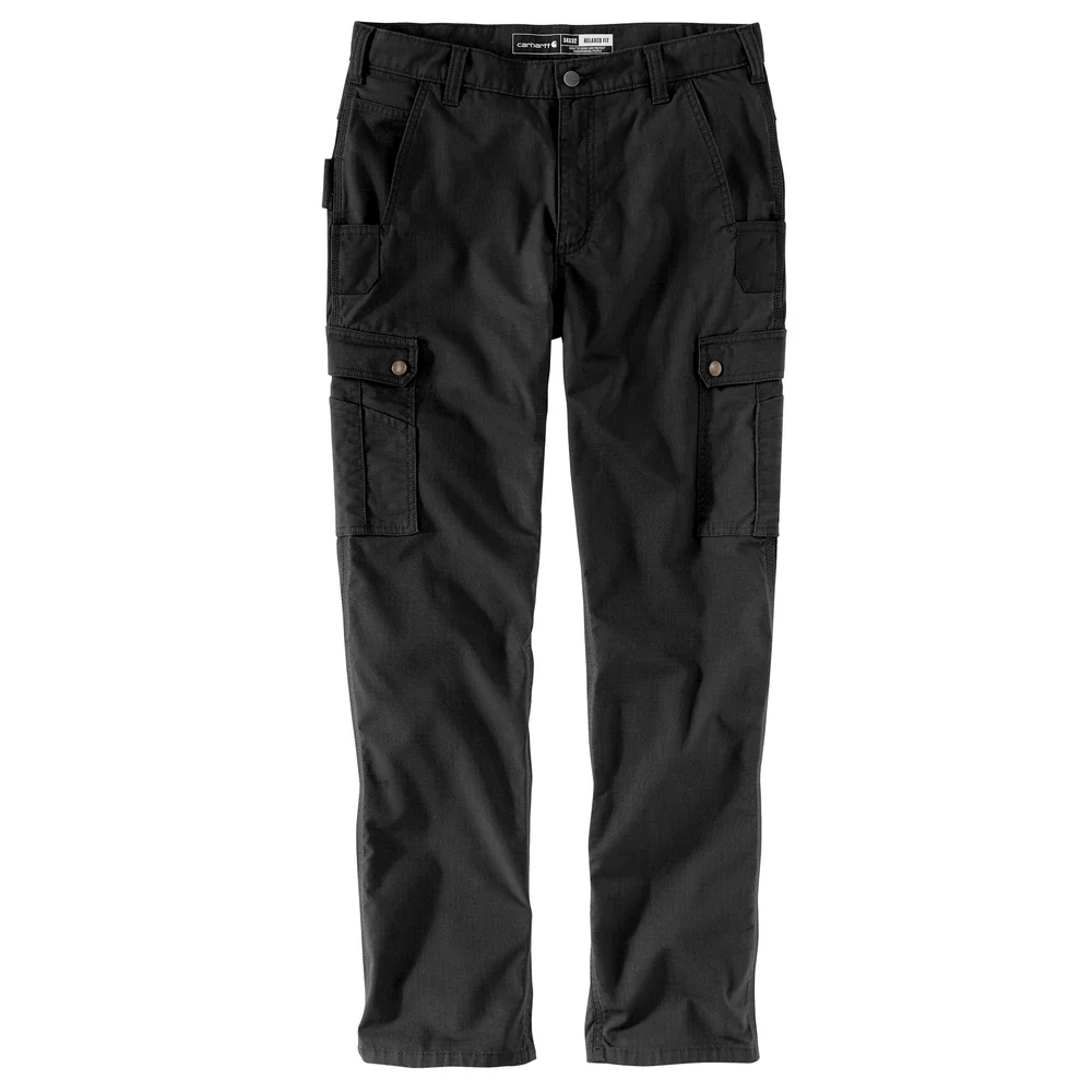 Rugged Flex® Relaxed Fit Ripstop Cargo Work Pant - N04-Black | Carhartt 105461 - Image 2