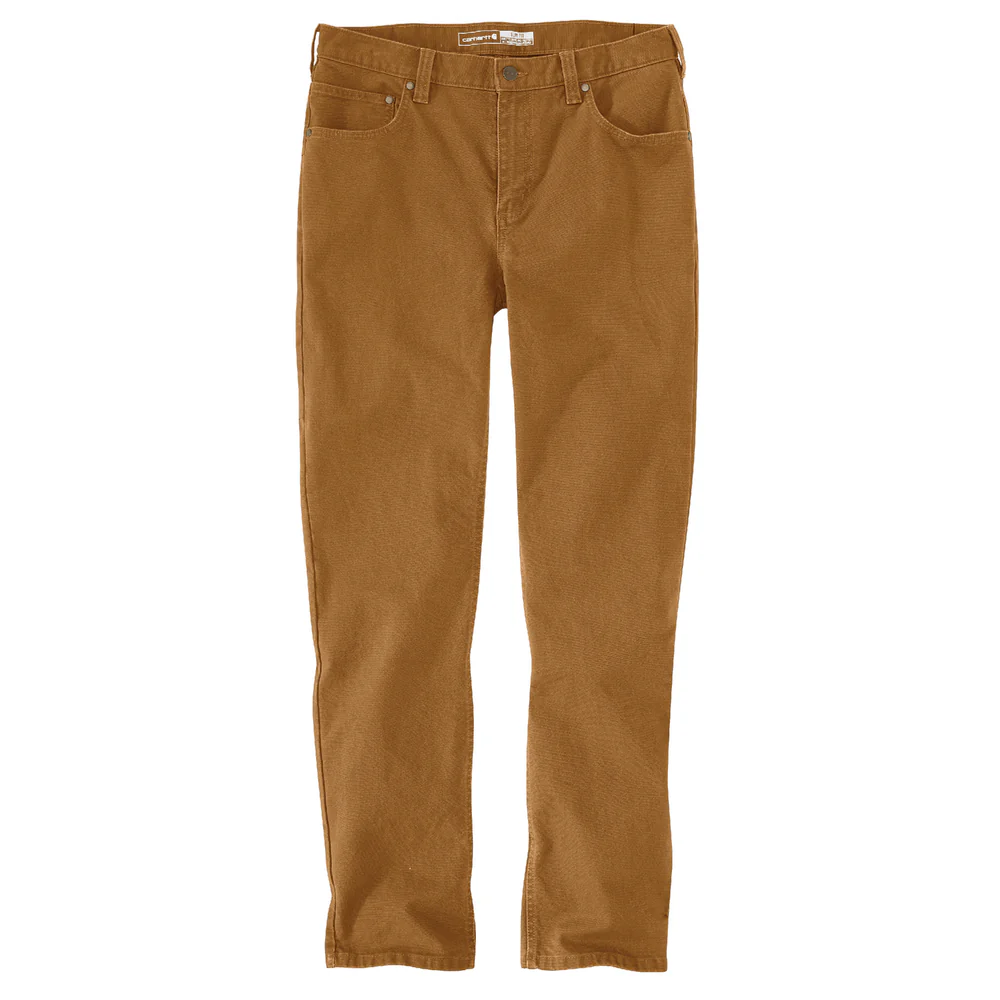 Rugged Flex® Slim Fit Duck Tapered 5-Pocket Pant - BRN-Carhartt Brown | Carhartt 106414 - Image 2