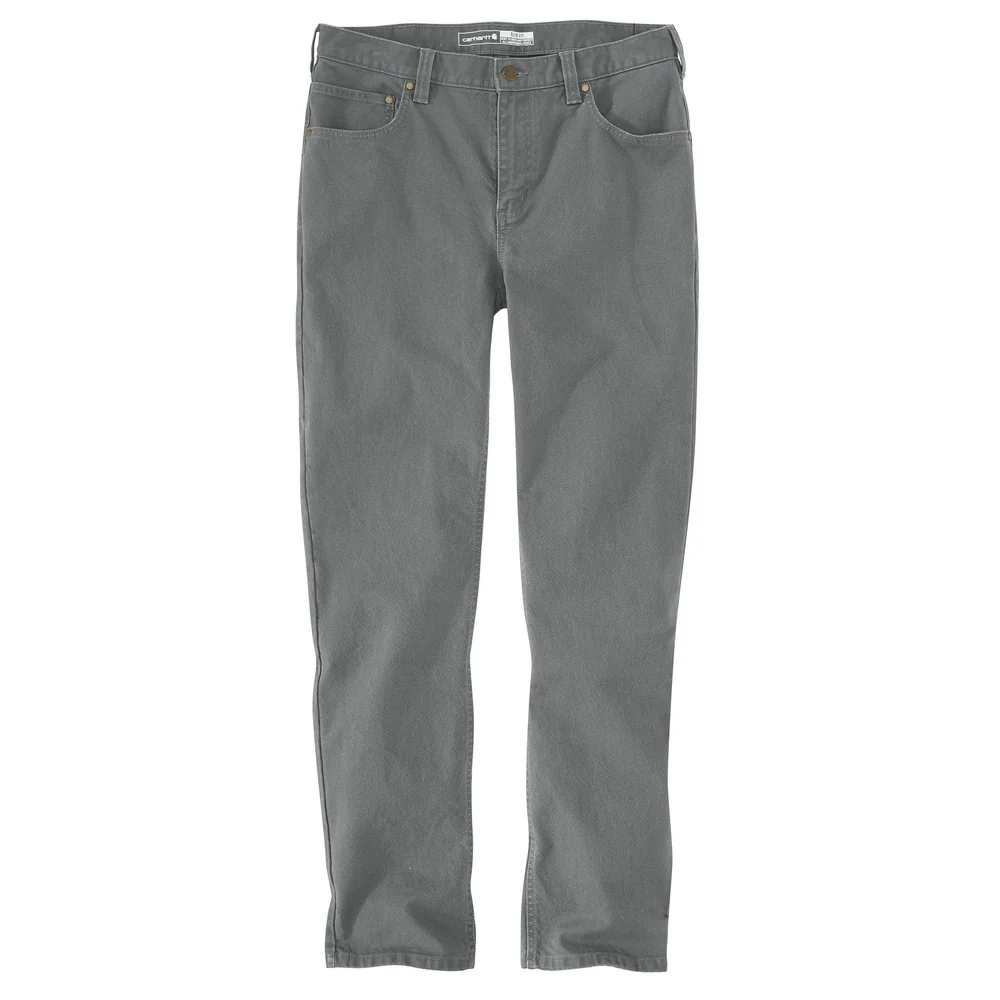 Rugged Flex® Slim Fit Duck Tapered 5-Pocket Pant - E82-Weather Ash | Carhartt 106414 - Image 4