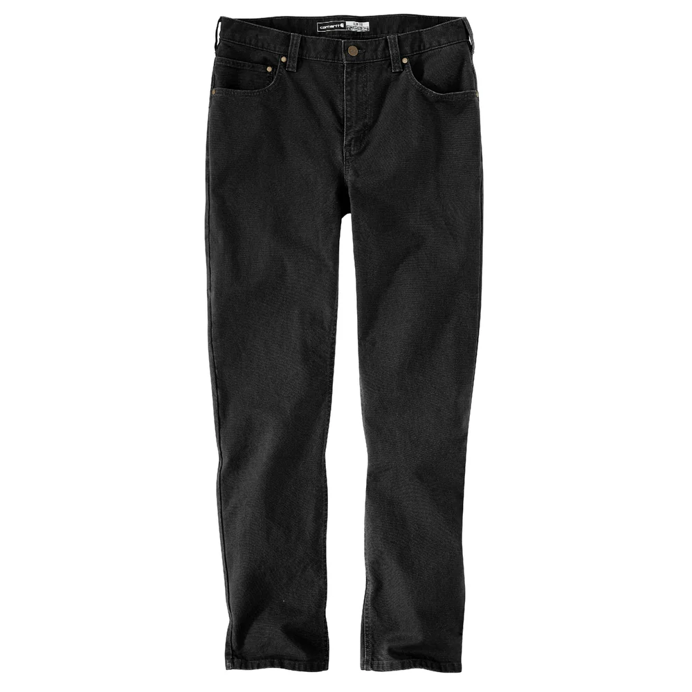 Rugged Flex® Slim Fit Duck Tapered 5-Pocket Pant - N04-Black | Carhartt 106414 - Image 2