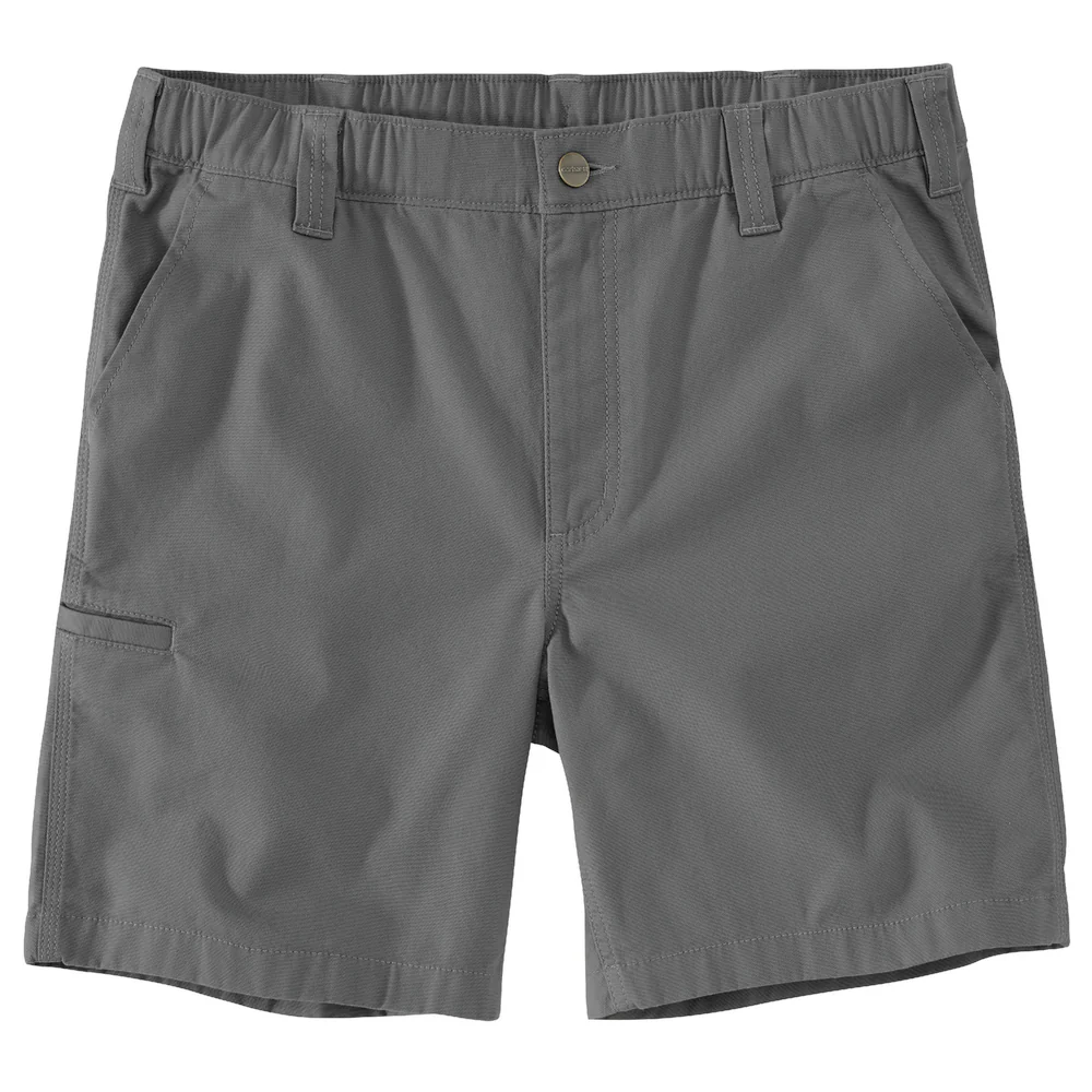 Rugged Flex Relaxed Fit 8in Canvas Work Short - STL-Steel | Carhartt 105841 - Image 3