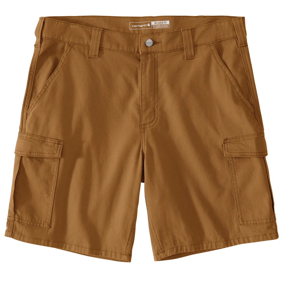 Rugged Flex Relaxed Fit 9" Canvas Cargo Work Short - BRN-Carhartt Brown | Carhartt 106984 - Image 2