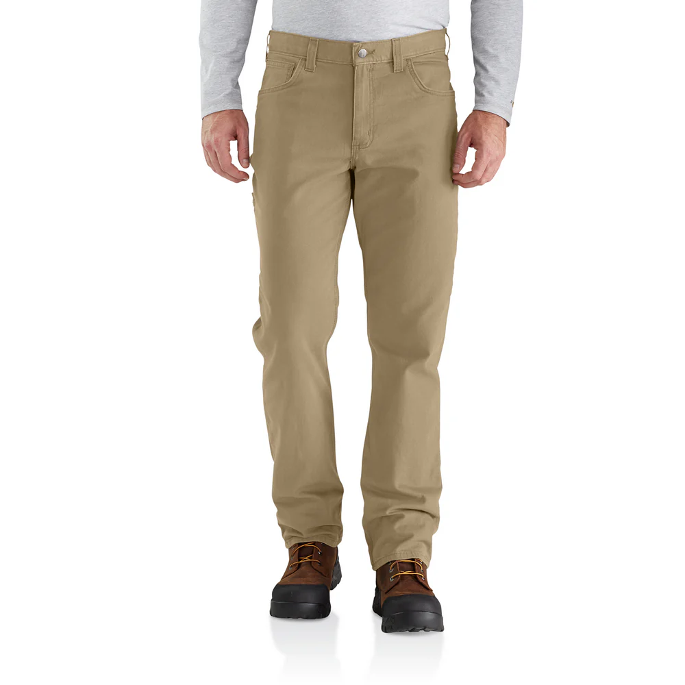 Rugged Flex Relaxed Fit Canvas 5-Pocket Work Pant - DKH-Dark Khaki | Carhartt 102517