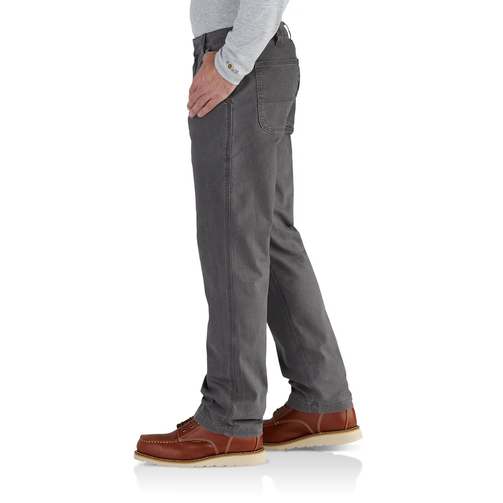 Rugged Flex Relaxed Fit Canvas Work Pant - 039-Gravel | Carhartt 102291 - Image 2