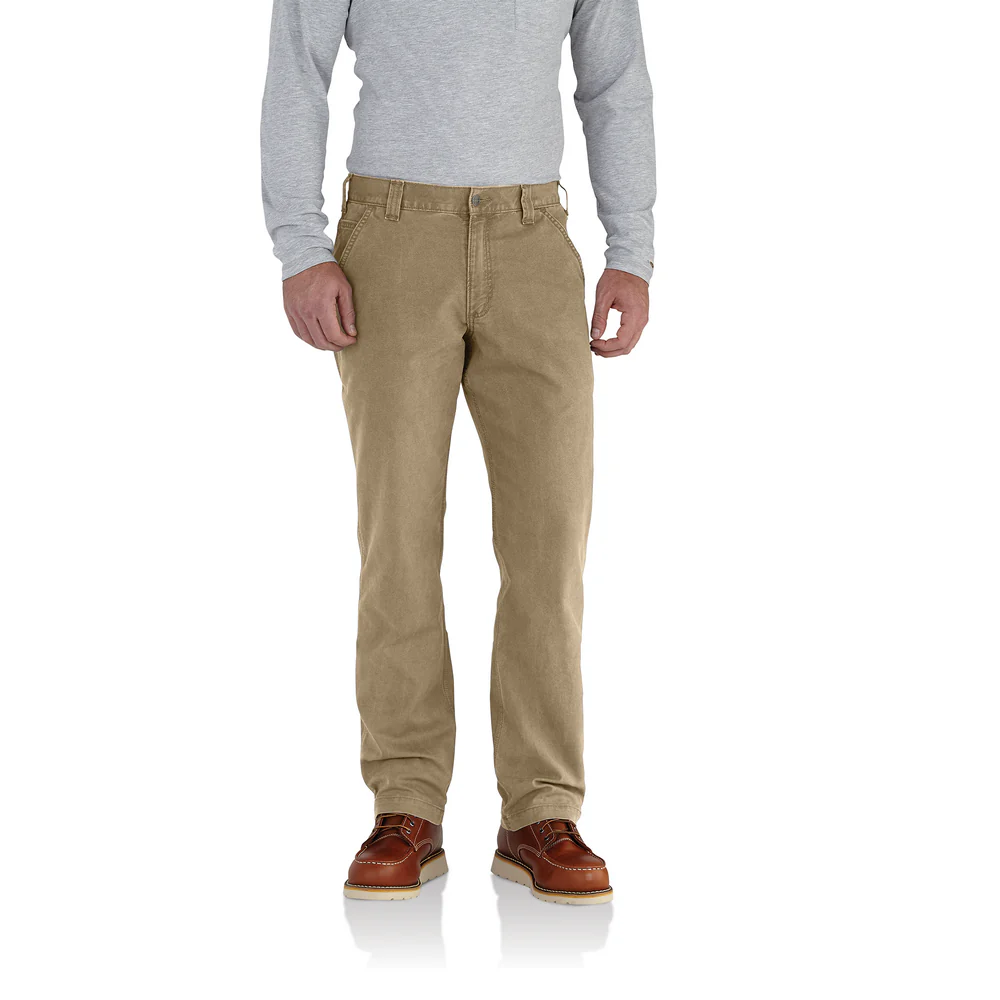 Rugged Flex Relaxed Fit Canvas Work Pant - 253-Dark Khaki | Carhartt 102291