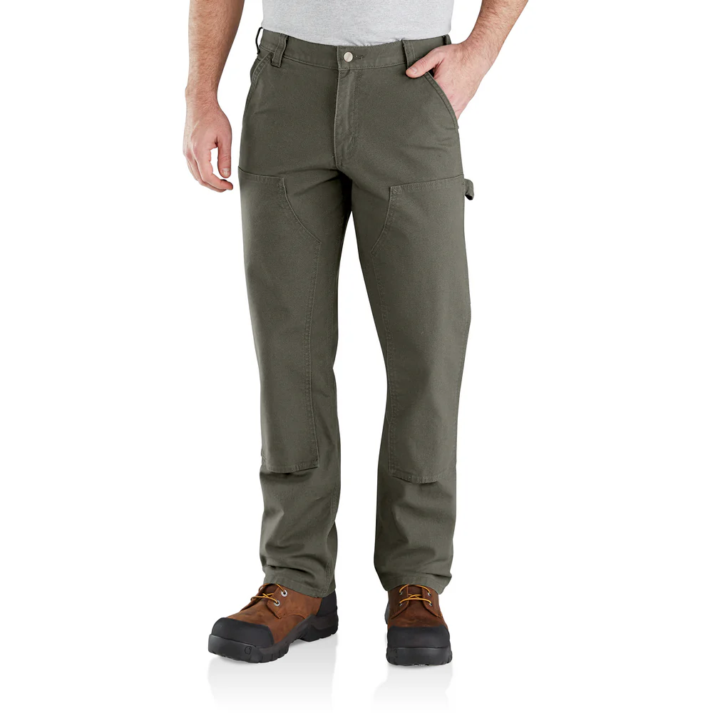 Rugged Flex Relaxed Fit Duck Double-Front Utility Work Pant - 316-Moss | Carhartt 103334 - Image 2