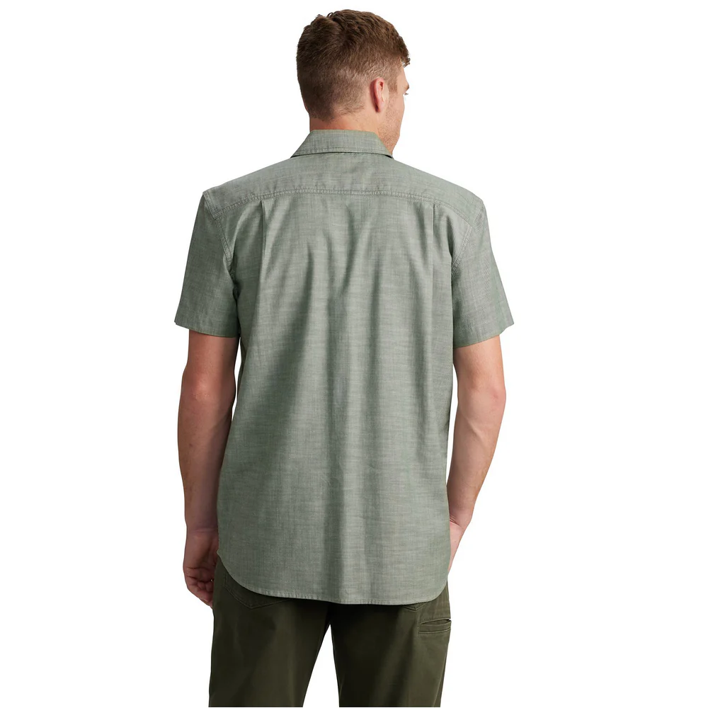 Rugged Flex Relaxed Fit Lightweight Short-Sleeve Plaid Shirt - GL0-Forestry Green Cross Weave | Carhartt 106745