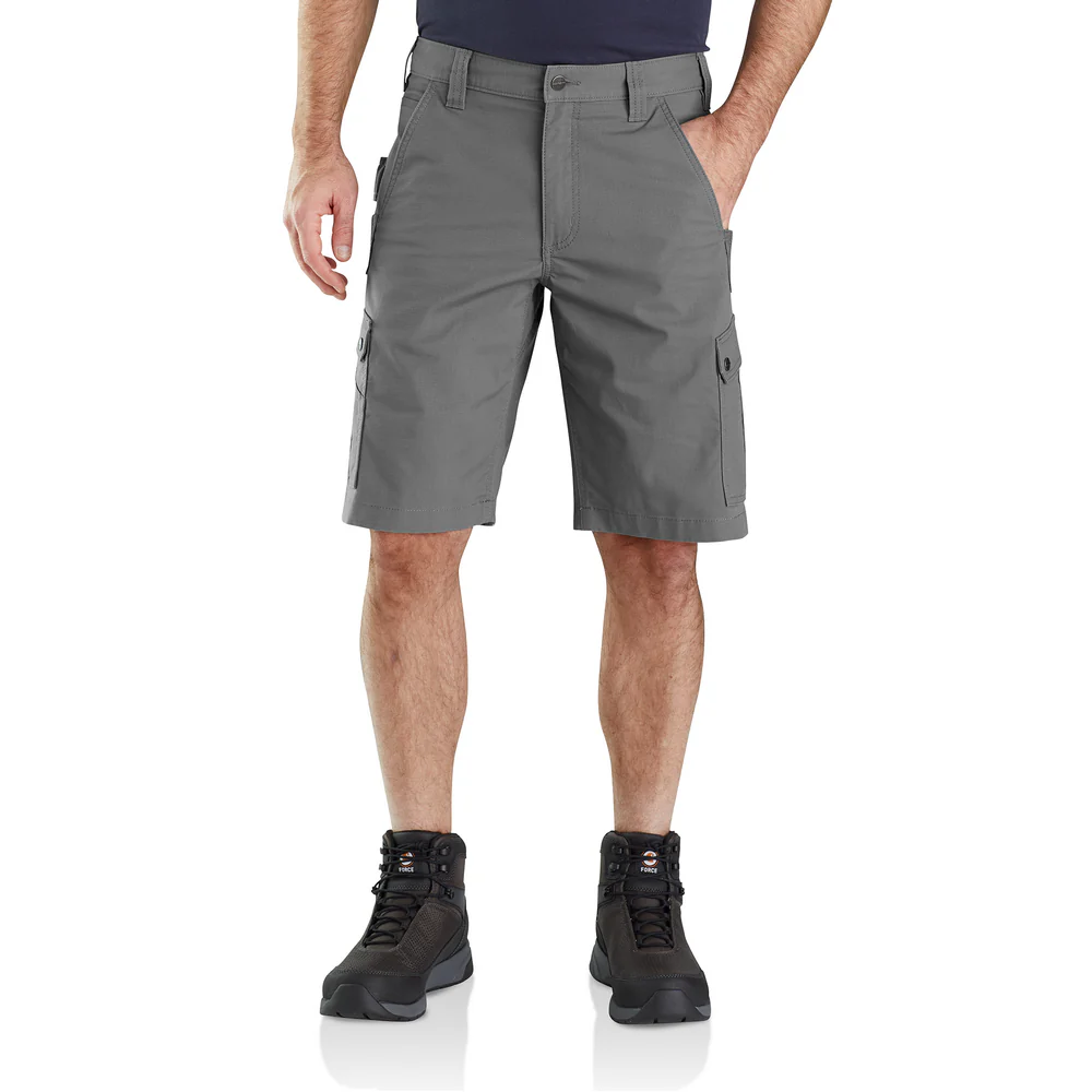 Rugged Flex Relaxed Fit Ripstop Cargo Work Short - 075-Steel | Carhartt 104727 - Image 6