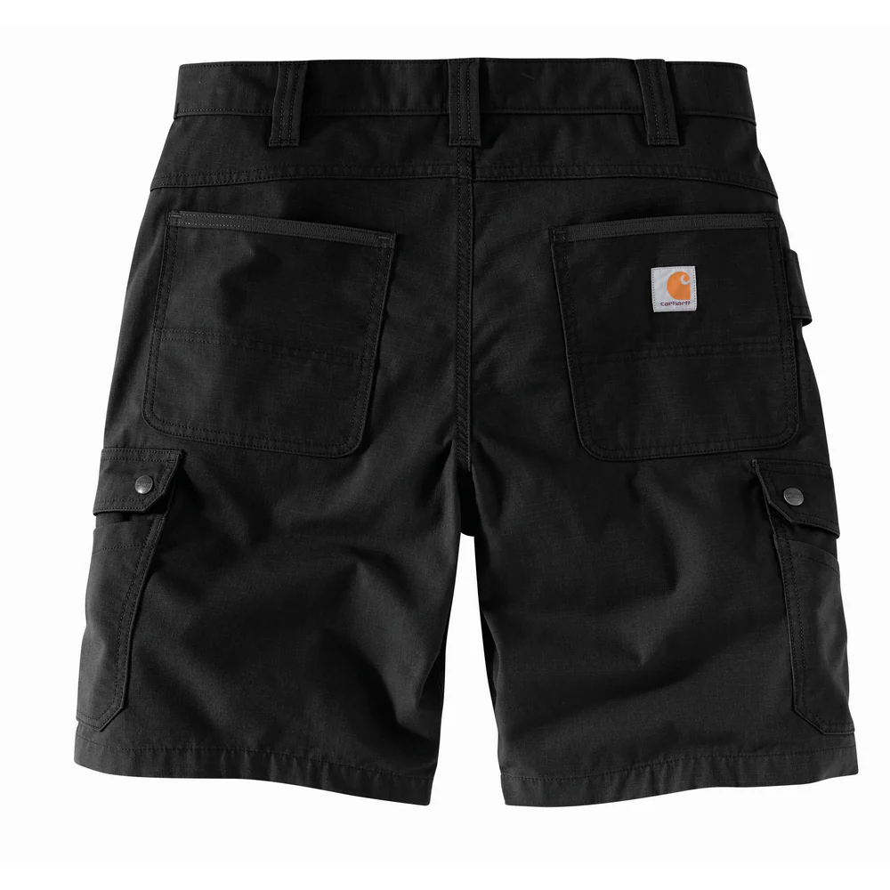 Rugged Flex Relaxed Fit Ripstop Cargo Work Short - N04-Black | Carhartt 104727