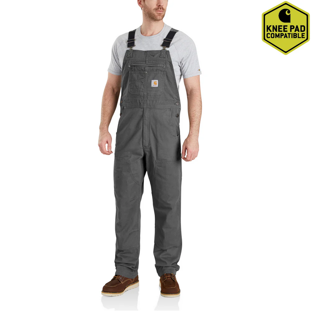 RUGGED FLEX RIGBY BIB - 039-Gravel | Carhartt 102987 - Image 2