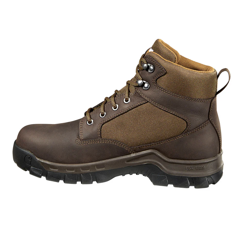RUGGED FLEX WATERPROOF 6 SOFT TOE WORK BOOT - BRN-Chocolate Brown Oil Tanned | Carhartt FF6013-M - Image 2