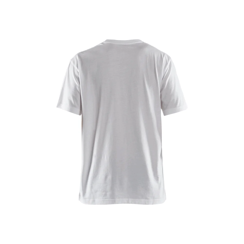 Short Sleeve Branded T-Shirt - 1000-White | Blaklader 35551042