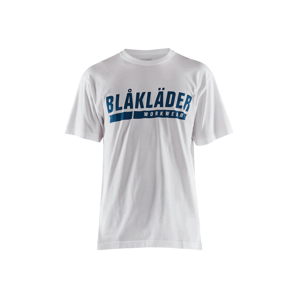 Short Sleeve Branded T-Shirt - 1000-White | Blaklader 35551042 - Image 2