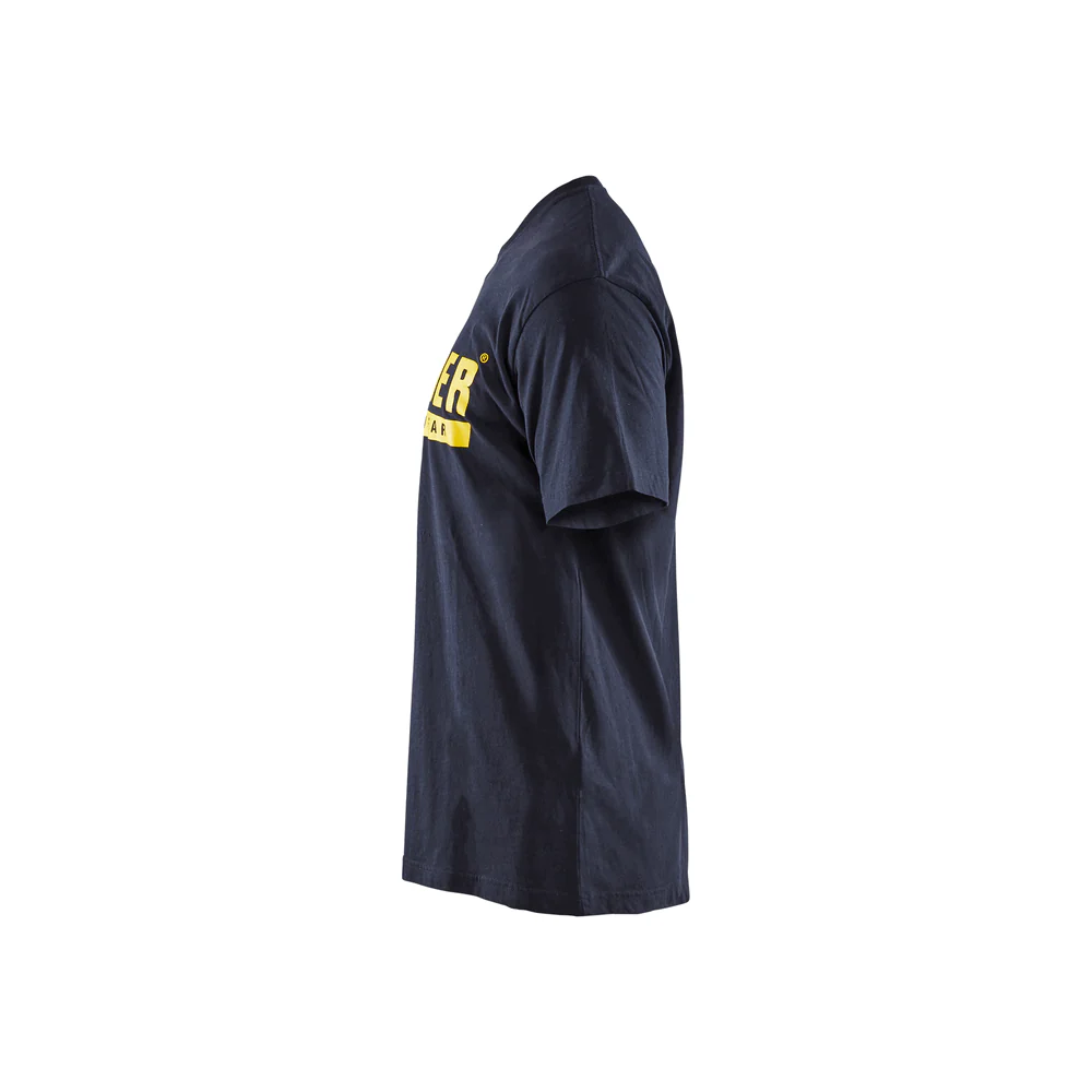 Short Sleeve Branded T-Shirt - 8600-Dark Navy Blue | Blaklader 35551042 - Image 4