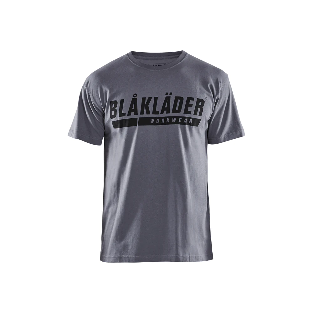 Short Sleeve Branded T-Shirt - 9400-Grey | Blaklader 35551042 - Image 2