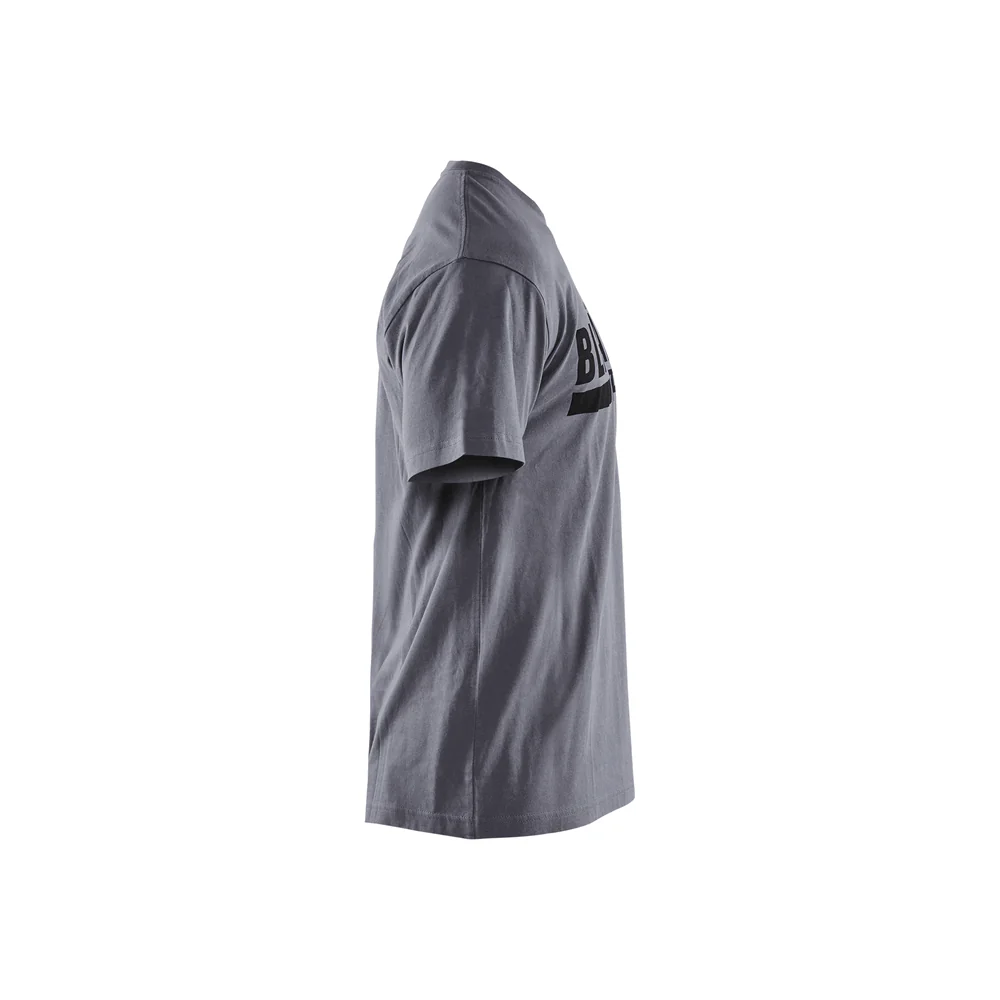 Short Sleeve Branded T-Shirt - 9400-Grey | Blaklader 35551042 - Image 3