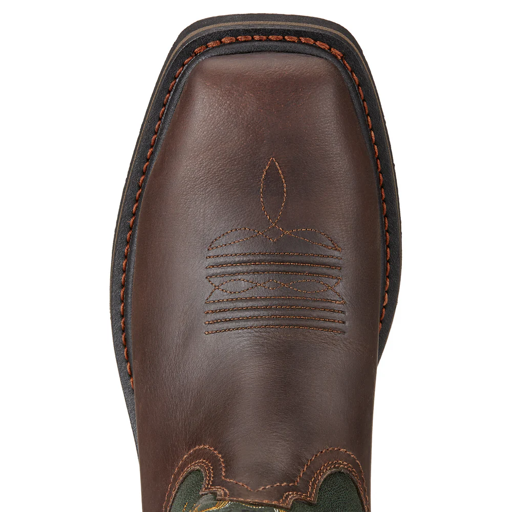 SIERRA WIDE SQUARE STEEL TOE LEATHER BOOT - 200-Brown | Ariat 10017434 - Image 4