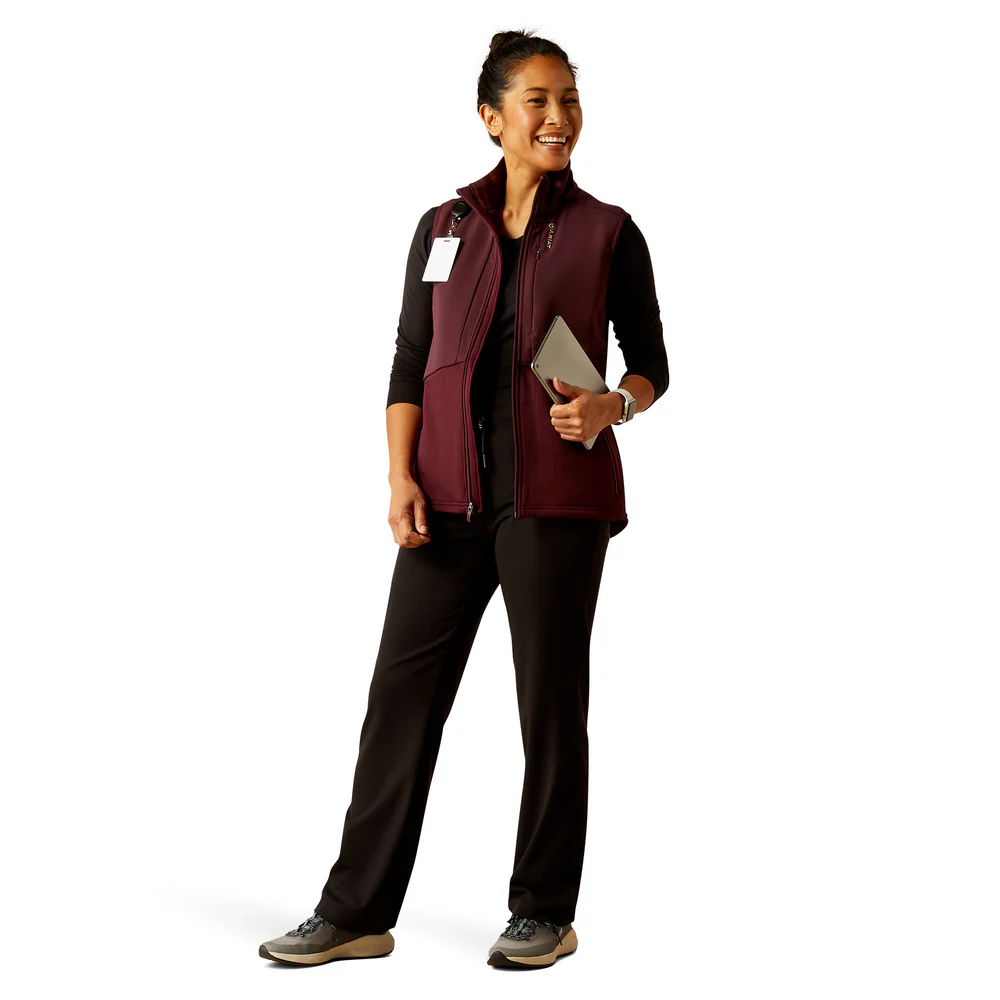 Sina Fleece Scrub Vest - 600-Winetasting | Ariat 10041892 - Image 6