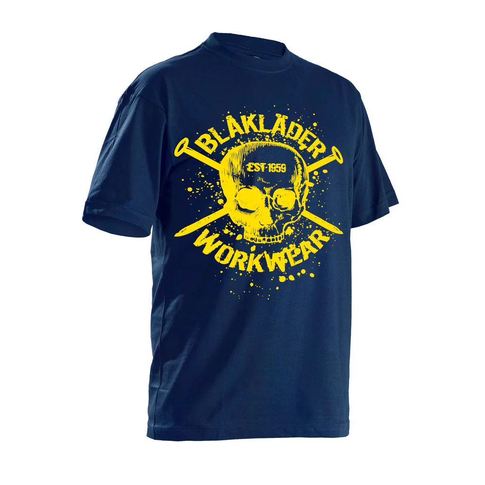 SKULL T-SHIRT - 8800-Navy Blue | Blaklader 90241042