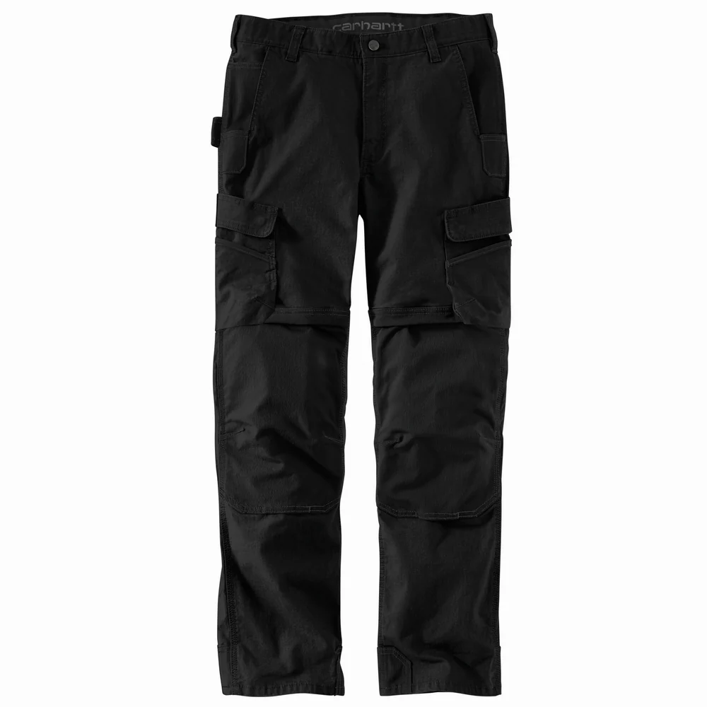 Steel Rugged Flex® Relaxed Fit Double-Front Cargo Work Pant - BLK-Black | Carhartt 103335 - Image 2