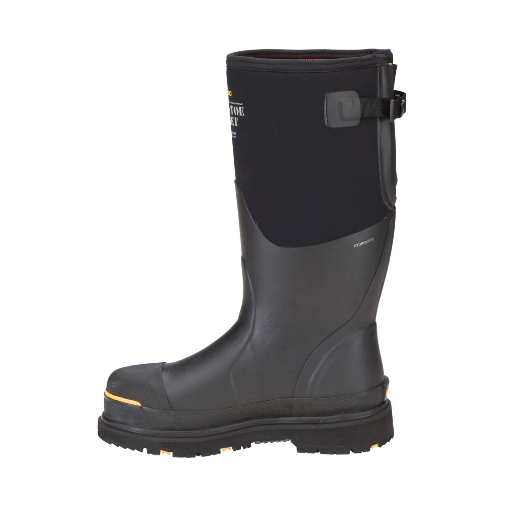 STEEL TOE GUSSET BOOT - BK-Black & Yellow | Dryshod STGUHBK - Image 2