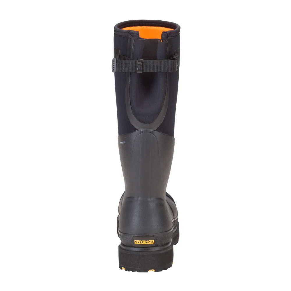 STEEL TOE GUSSET BOOT - BK-Black & Yellow | Dryshod STGUHBK - Image 5