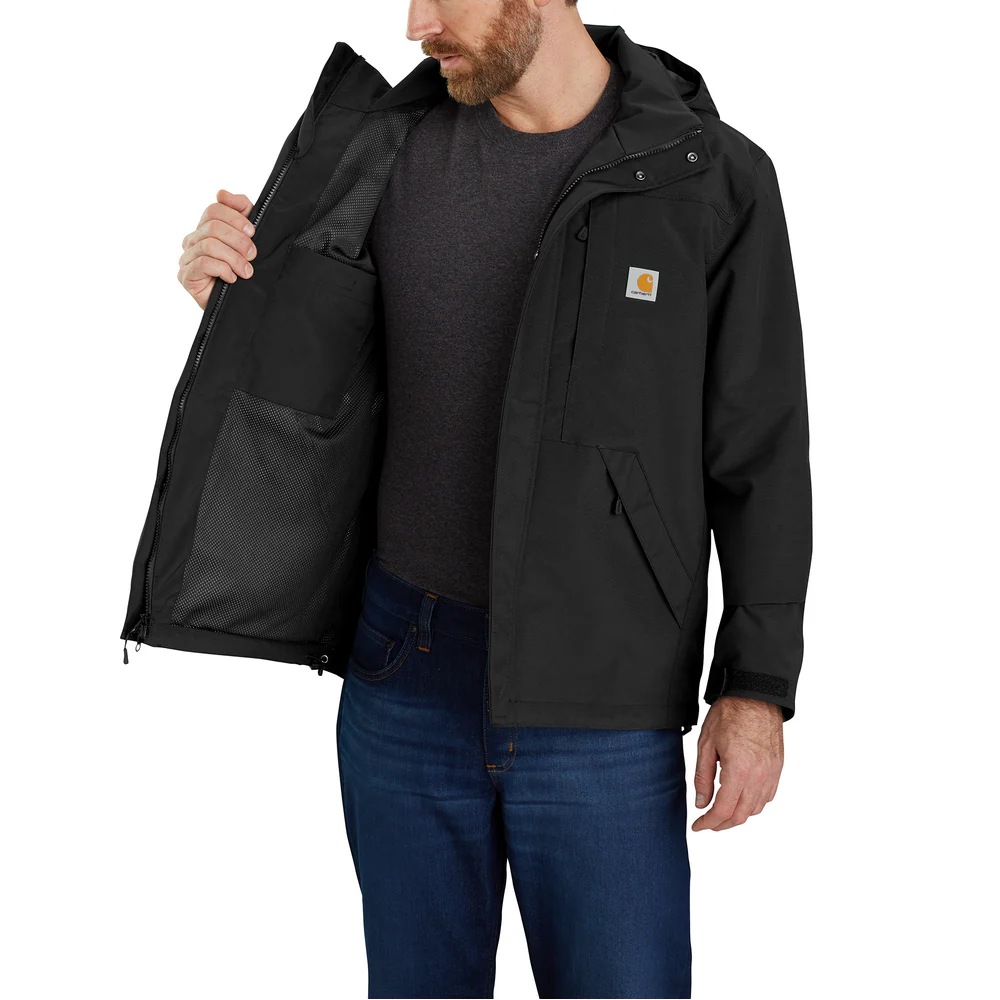 Storm Defender® Loose Fit Heavyweight Jacket - BLK-Black | Carhartt 104670 - Image 2