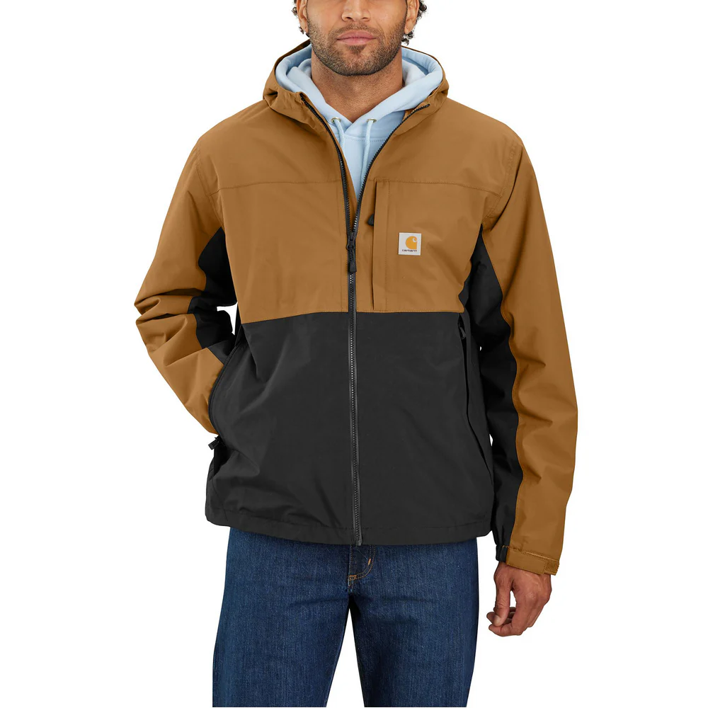 Storm Defender® Relaxed Fit Lightweight Packable Jacket - B47-Carhartt Brown/Black | Carhartt 105751 - Image 2
